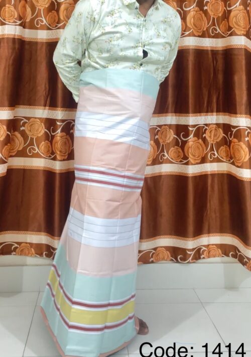 রয়েল কালচার প্যাস্টেললাইট লুঙ্গি Code 1414 - Image 2