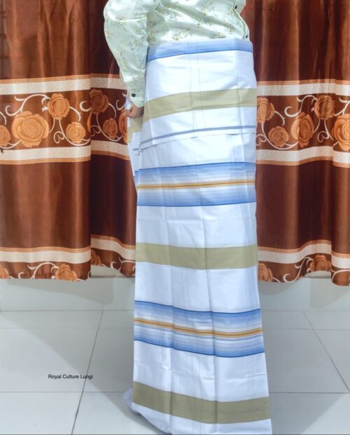 রয়েল কালচার সোনালী দিগন্ত লুঙ্গি Code: 1229 - Image 2